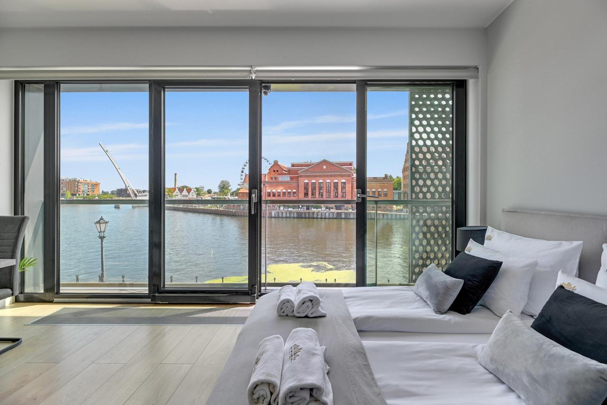 Symfonia Amazing River View Apartment By Downtown Apartments غدانسك المظهر الخارجي الصورة