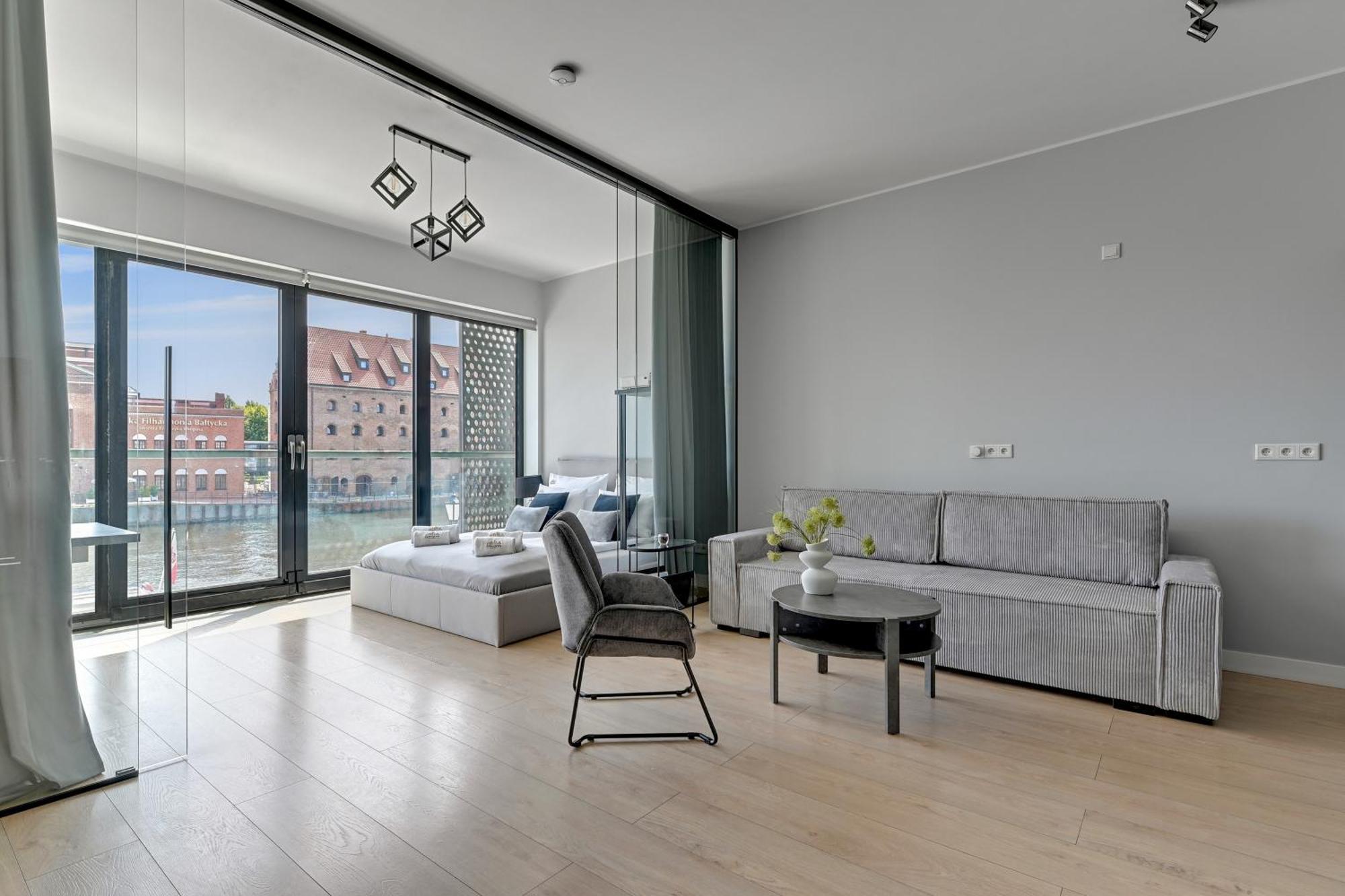 Symfonia Amazing River View Apartment By Downtown Apartments غدانسك المظهر الخارجي الصورة