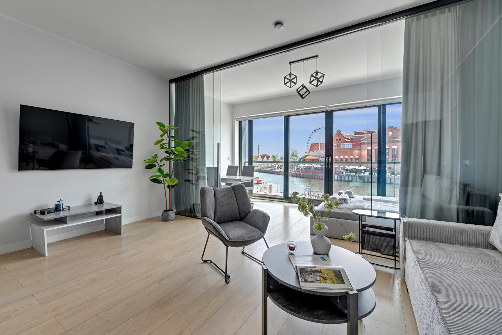 Symfonia Amazing River View Apartment By Downtown Apartments غدانسك المظهر الخارجي الصورة